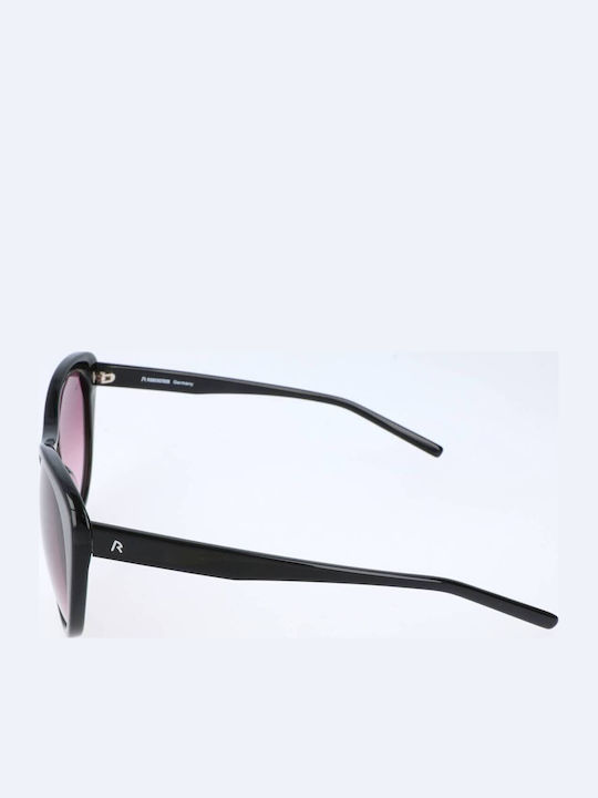 Rodenstock Women Sunglasses with Black Frame and Purple Lens R3265 A