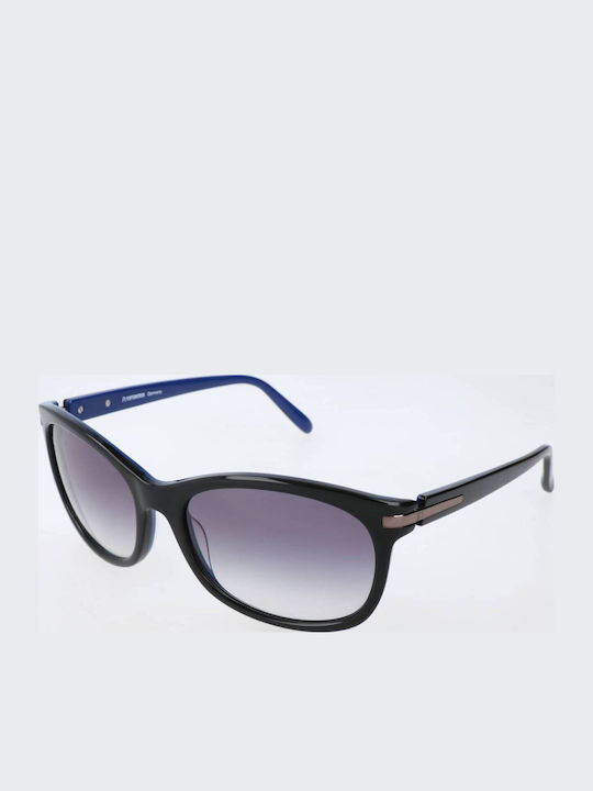 Rodenstock Unisex Sunglasses with Black Frame and Gray Lens R3250 A