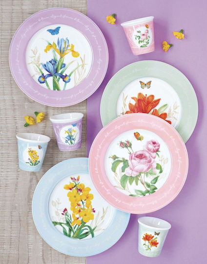 Set 4 Pieces Dessert Plates Porcelain 19cm Royal Blossom Easy Life Set 4 Pieces Dessert Plates Porcelain 19cm Royal Blossom Easy Life