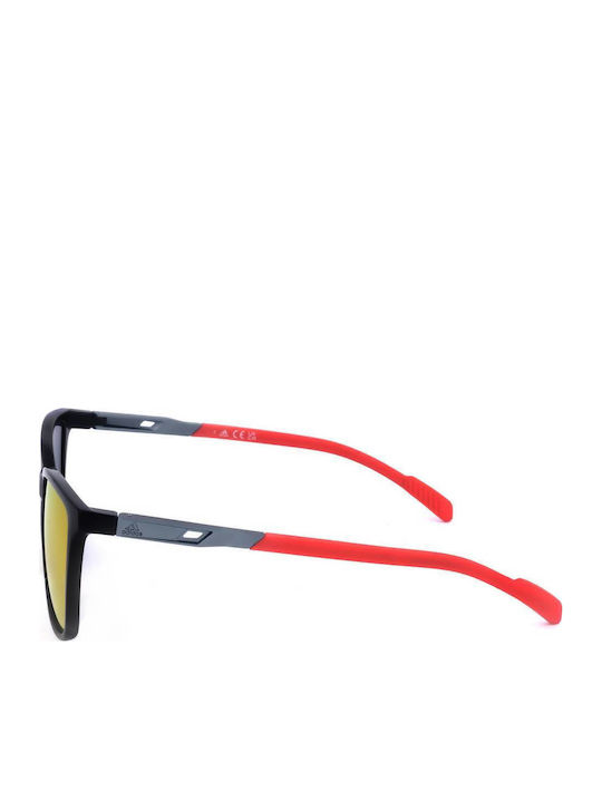 adidas Sport Asp Unisex Sunglasses with Black Frame and Red Lens SP0059 02L