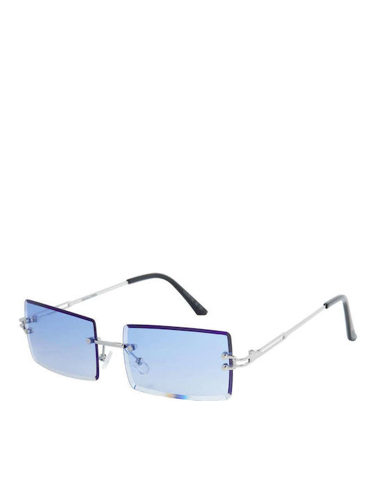 Jack & Jones Jacvenice Unisex Γυαλιά Ηλίου με Μπλε Σκελετό και Μπλε Φακό 12228732