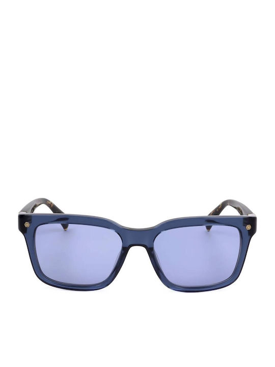 Ted Baker George Ανδρικά Γυαλιά Ηλίου με Καφέ Ταρταρούγα Κοκκάλινο Σκελετό και Μπλε Φακό