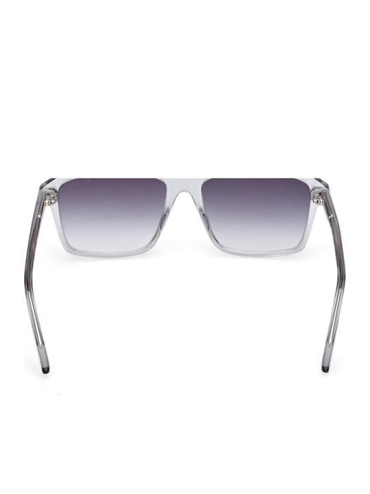 Guess Ochelari De Soare Unisex Cu Ramă Din Plastic Transparent Și Lentile Gri Degrade