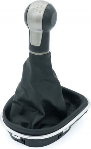 SKV Auto Schaltknopf Tasche Seat Altea Leon Toledo 1p0711113aj 6b Grau Matt Silber Rahmen 1p0711113aj