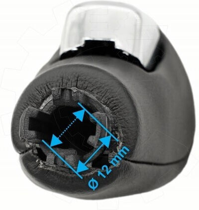 Leather Gear Shift Knob Cover for Ford Galaxy Mondeo S-Max Kuga Black Automatic Gearbox