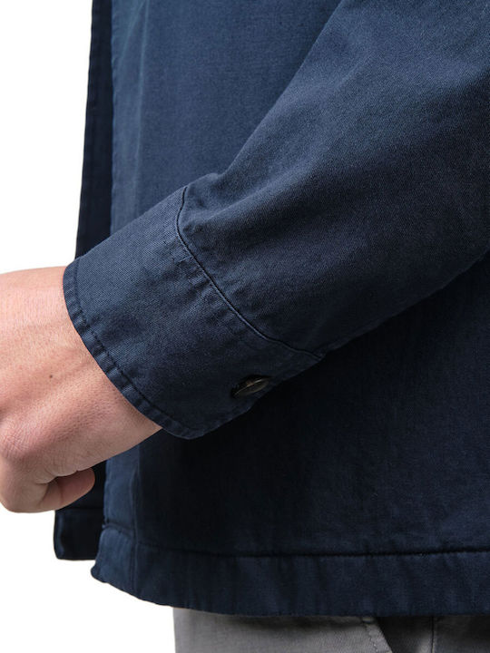 Μακρυμάνικo Overshirt Μπλε
