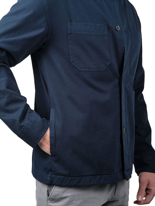 Μακρυμάνικo Overshirt Μπλε