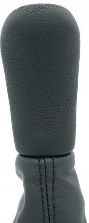 Renault Clio III Car Shift Knob Cover 8200408023 5b Chrome Leather Frame Silver Matte 8200408023