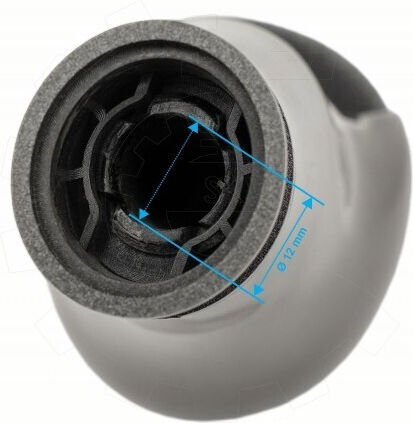 Honda Civic Viii Black and Silver Car Shift Knob