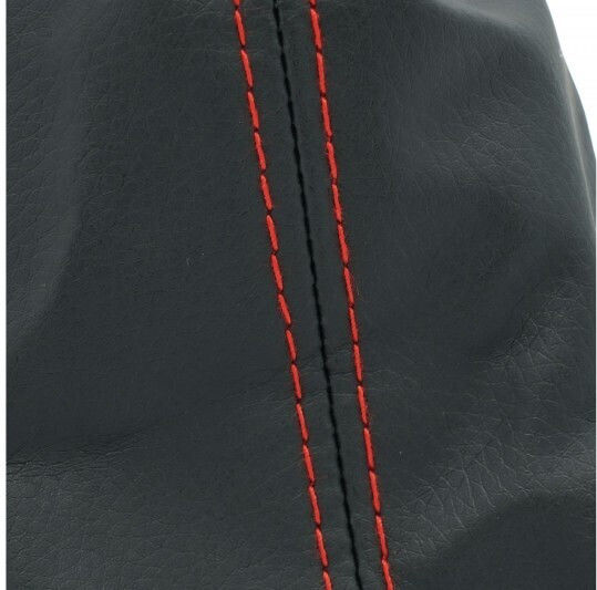 Mânere Schimbător Viteze Auto Saculea Audi A6 C6 4f0863278ag 6b Negru Inel Roșu Piele Saculea Cusătură Roșie 4f0863278ag