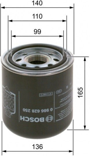 Mercedes Vario Air Dryer Filter B667-b670 96