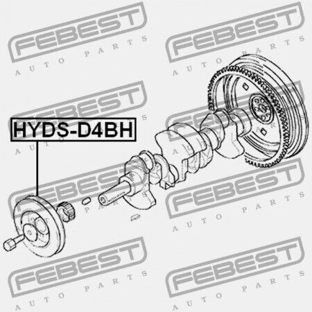 Hyundai H-1 07 2007-2015 Gen Riemenscheibe für Autotriebwerk Riemen