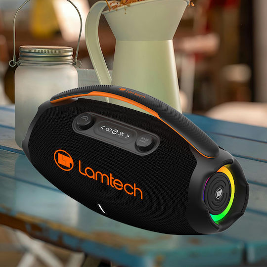 Lamtech Party Box Ηχείο Bluetooth 60W με Ραδιόφωνο και Διάρκεια Μπαταρίας έως 8 ώρες Μαύρο