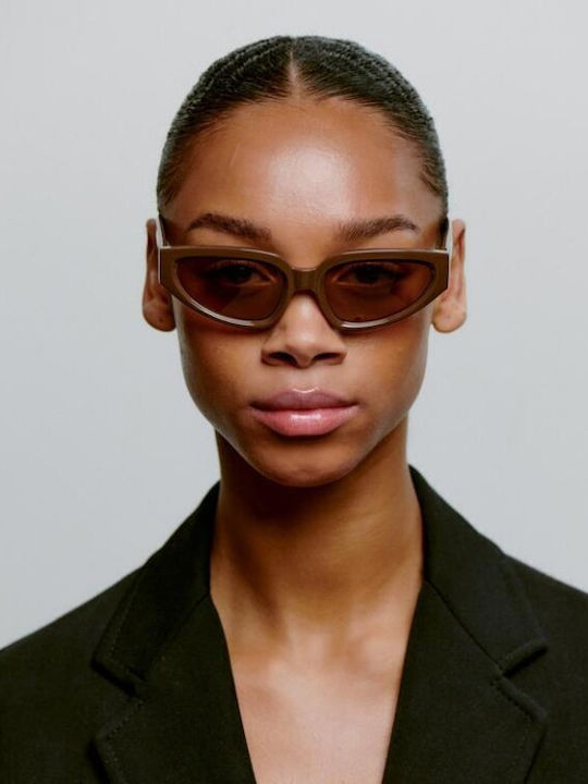 A.Kjaerbede Unisex Sunglasses With Brown Frame KL2501-001