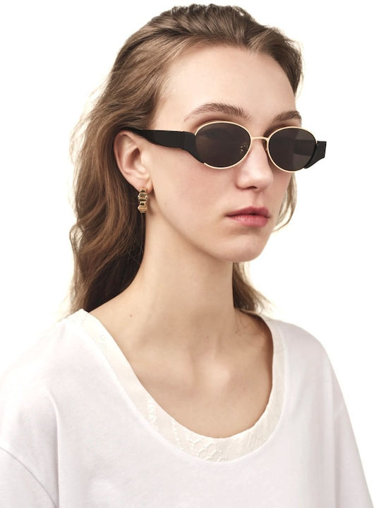 Zeus & Dione Unisex Sunglasses with Gold Metallic Frame CRETE C1