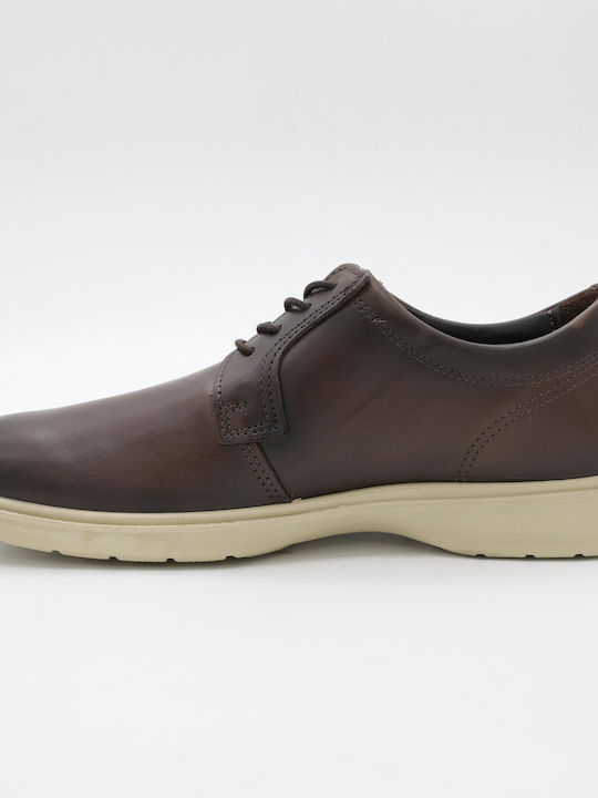 Leather Men's Casual Shoes Brown