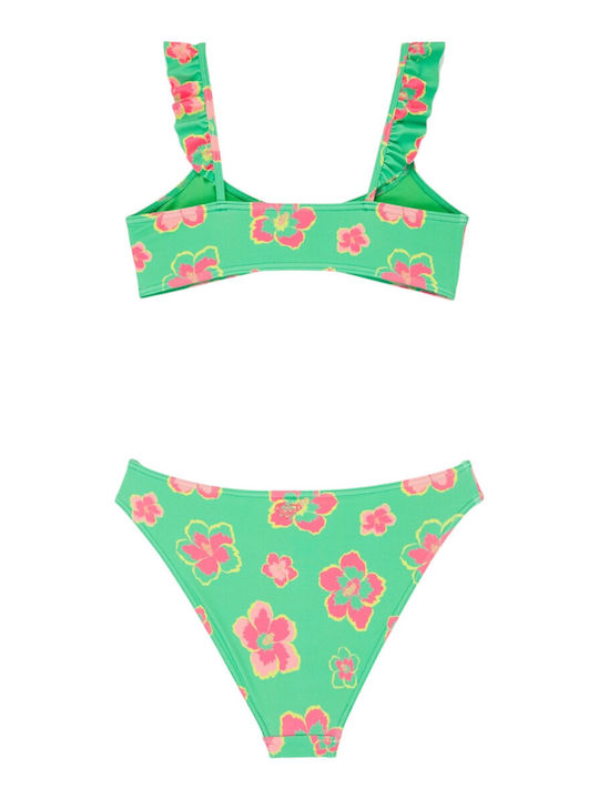 Roxy Tropicool Παιδικό Μαγιό Σετ Τιρκουάζ