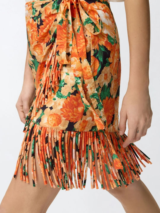 Mini Φούστα Φάκελος Floral Πολύχρωμη