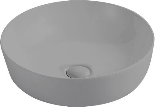 Katsamakos Atena Επικαθήμενος Νιπτήρας Πορσελάνης 42x42x13.5cm Γκρι Katsamakos Atena Επικαθήμενος Νιπτήρας Πορσελάνης 42x42x13.5cm Γκρι