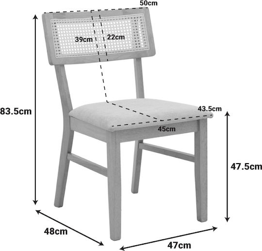 Pakketo Esszimmermöbel-Set Mit 4 Stücken Raffles 150x90cm