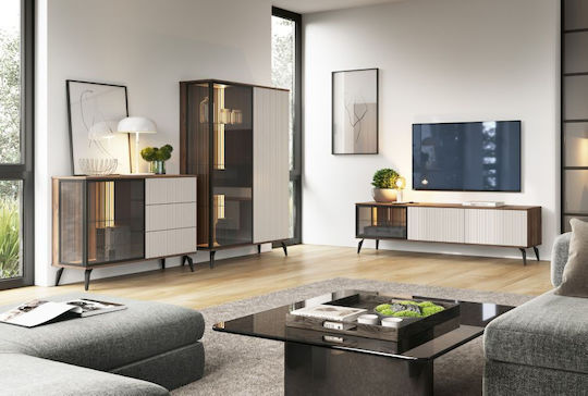Sideboard Vici Holz mit Schubladen Braune 103x39x80cm