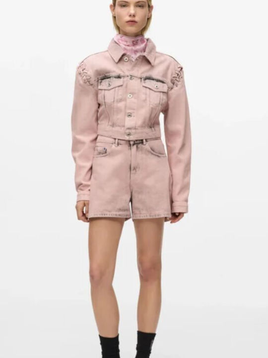 Women's Pink Jean Shorts