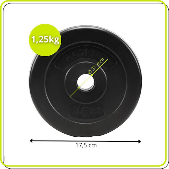 Plate 1 x 1.25kg Ø31mm