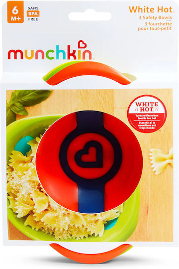 Munchkin Baby Food Bowl 12m+ made of Plastic Multicolour 3pcs