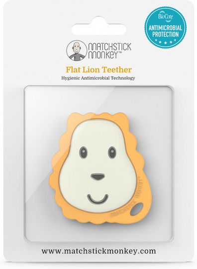 Matchstick Monkey Flat Face Beißring Zahnen Linderung aus Gummi für 0 m+