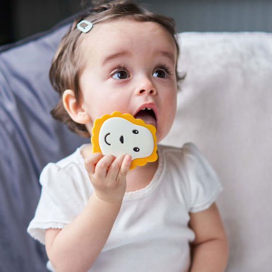 Matchstick Monkey Flat Face Beißring Zahnen Linderung aus Gummi für 0 m+