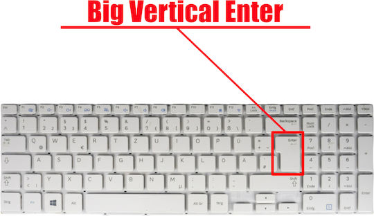 German Laptop Keyboard Samsung 370r5e 370r5e-a01 370r5e-s01 Np370r5e Np370r5v Np510r5e 450r5e 450r5v 510r5e Ba59-03621a Sg-58700-xua De Without Frame White Kod.40153denofrwhite