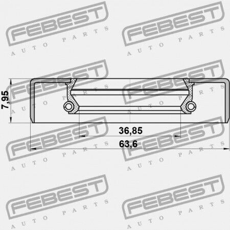 Σφραγίδα Πίσω Πλήμνης Ssang Yong Rexton 2001-2013 4242605000