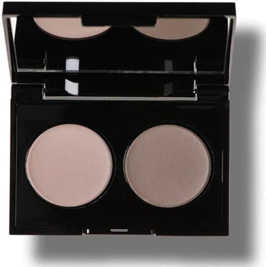 Korres Volcanic Minerals Velvet Dual Eye Shadow Palette in Solid Form Grey Taupe 38 3gr