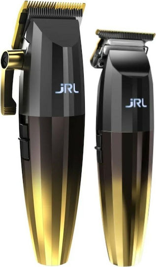 jRL Fresh Fade 2020 Σετ Επαναφορτιζόμενης Κουρευτικής Μηχανής Black / Gold
