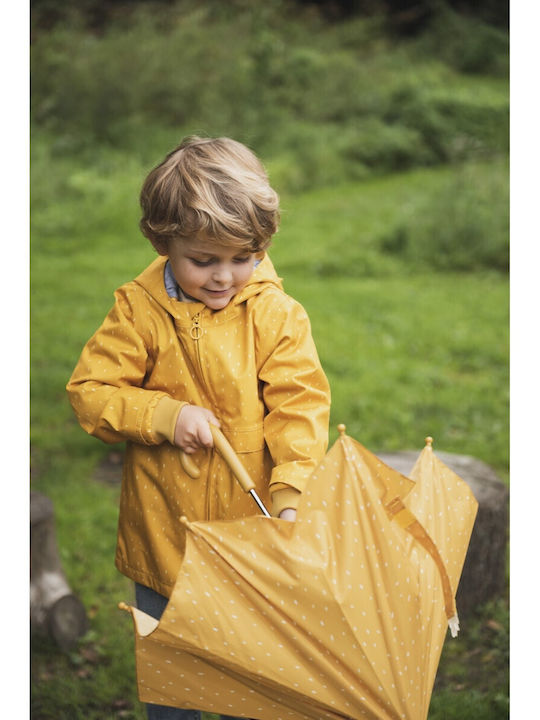 Trixie Kids Curved Handle Umbrella Mr Lion with Diameter 70cm Yellow