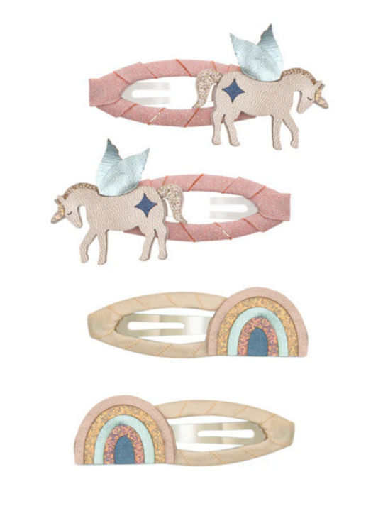 Mimi & Lula Set of Kids Hair Clips with Hair Clip Unicorn 4pcs