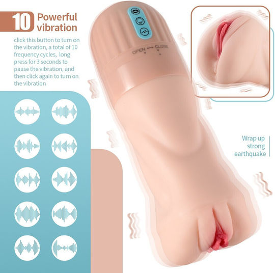 Masturbator mit Vibration 1Stück