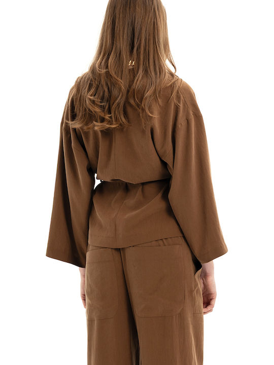 MY T Women's Brown Blazer