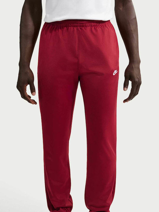 Pantaloni De Trening Roșii Lucioși Cu Elastic Red