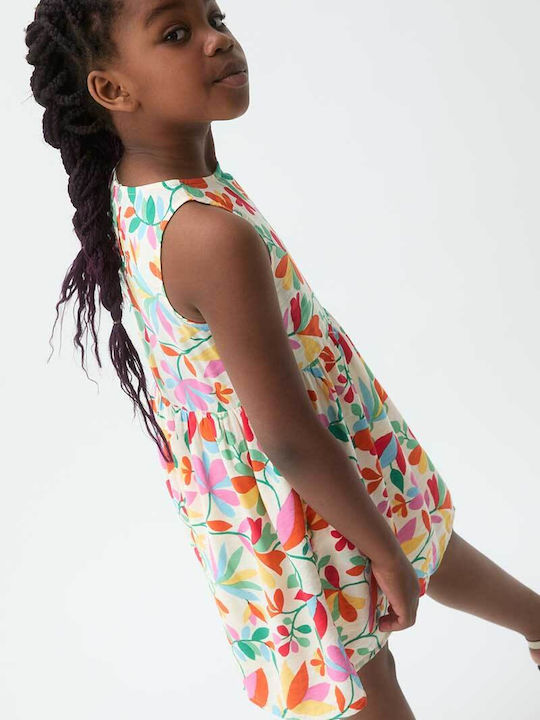 Rochie Fetiță Floral Ecru