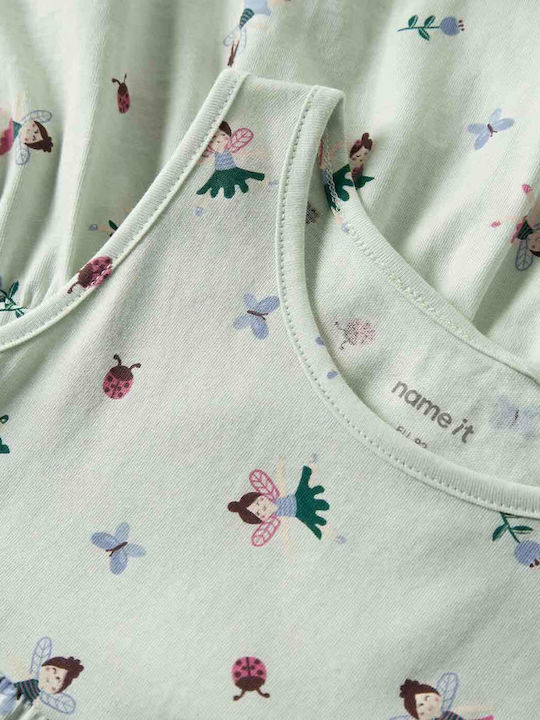 Rochie Fetiță Floral Turcoaz