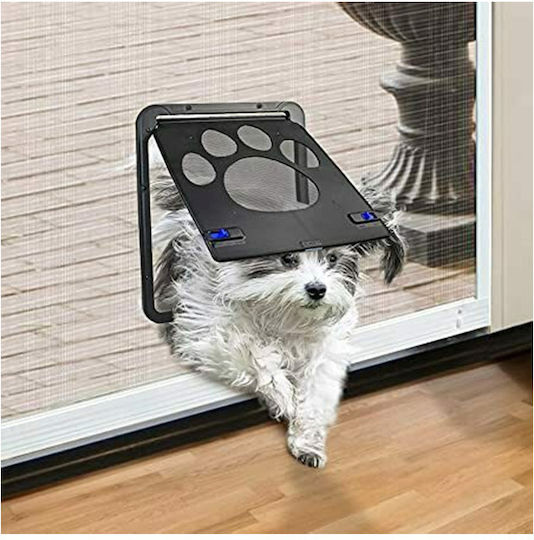 W177 Door Dog & Cat made of Plastic in Gray Color 24 x 29 x 29cm