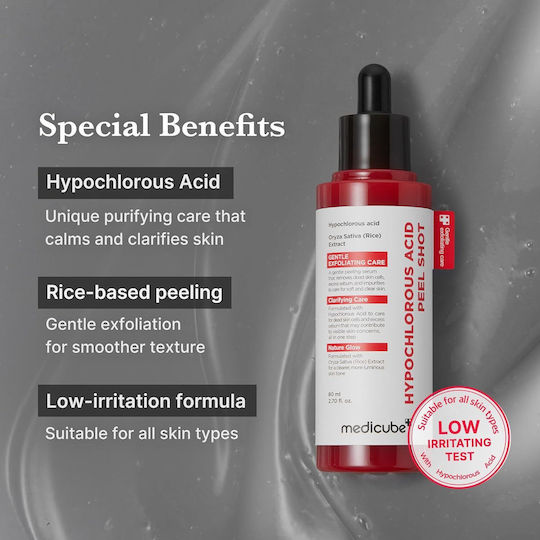 Medicube Serum Hypochlorous Acid Peel Shot Pentru Față Cu Pantenol 80ml