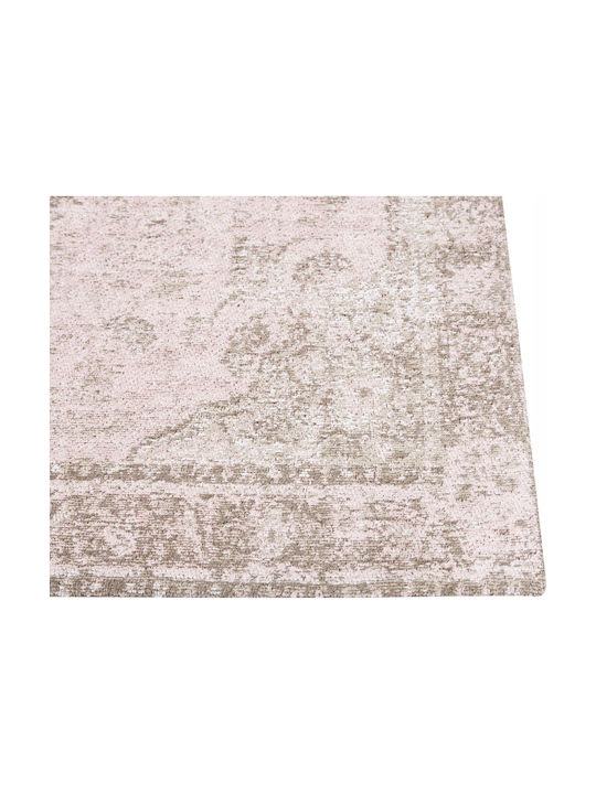 Beliani Χαλί Ορθογώνιο Βαμβακερό Pink 160x230cm