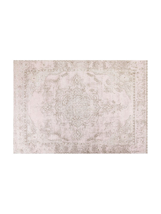 Beliani Χαλί Ορθογώνιο Βαμβακερό Pink 160x230cm