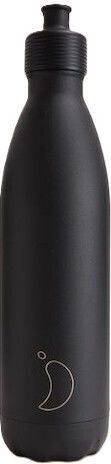Chilly's Original Series Sports Μπουκάλι Θερμός Ανοξείδωτο BPA Free 750ml All Black