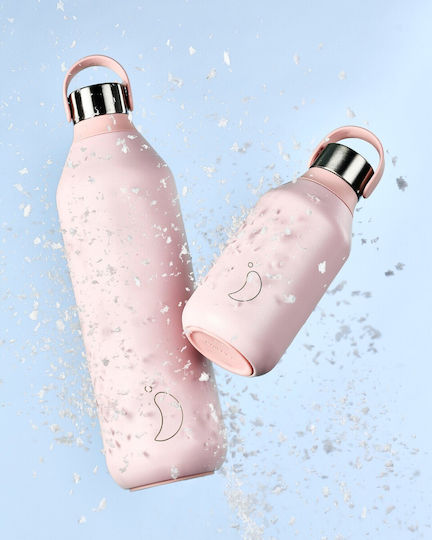 Chilly's Series 2 Μπουκάλι Θερμός Ανοξείδωτο BPA Free 1lt Ροζ