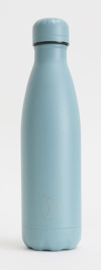 Chilly's Original All Matte Monochrome Μπουκάλι Θερμός Ανοξείδωτο BPA Free 500ml Dusty Teal