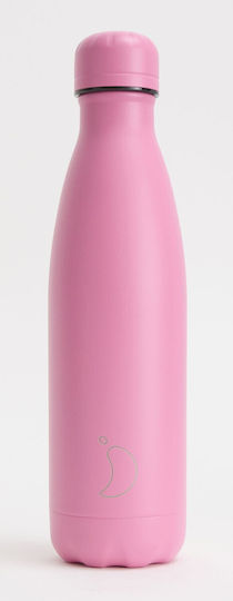 Chilly's Original Series Monochrome Бутилка Термос Неръждаема Стомана Без BPA 500ml All Pink