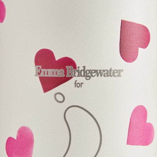 Chilly's Original Series Emma Bridgewater Bottle Thermos Stainless Steel BPA Free 500ml White